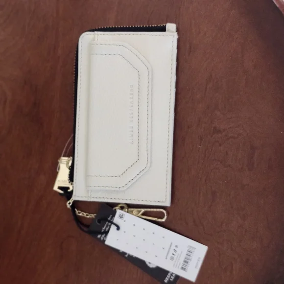 Aimee Kestenberg White Wallet with Gold Accents - Picture 7 of 8